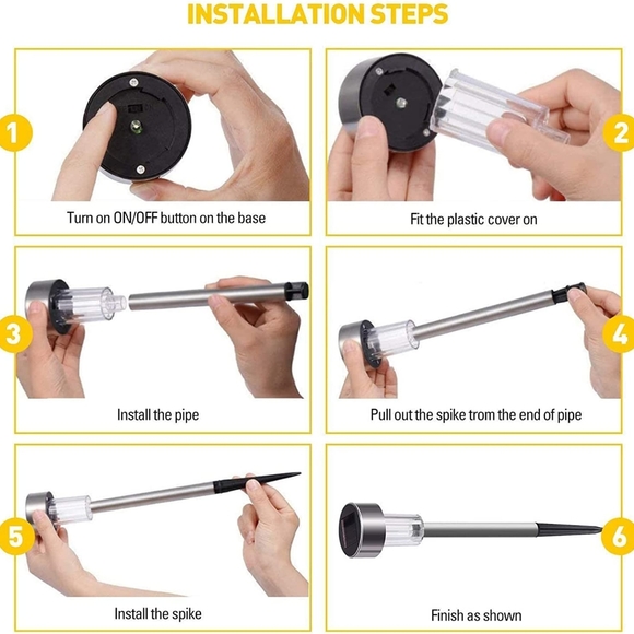 NIB 12 pack Solar Outdoor LED Lights - Picture 8 of 11